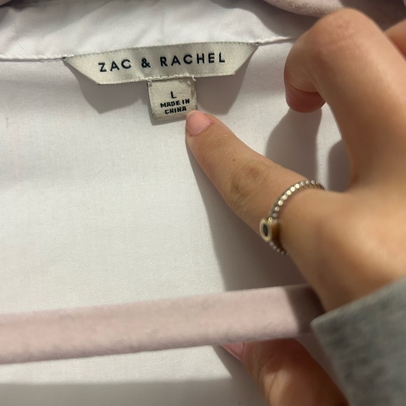 Zac & Rachel fitted white button up - Picture 3 of 4